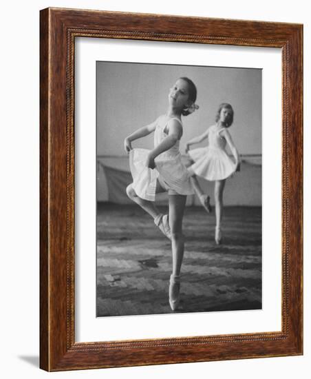 Children at the Pioneer Palace Being Taught Ballet-null-Framed Photographic Print