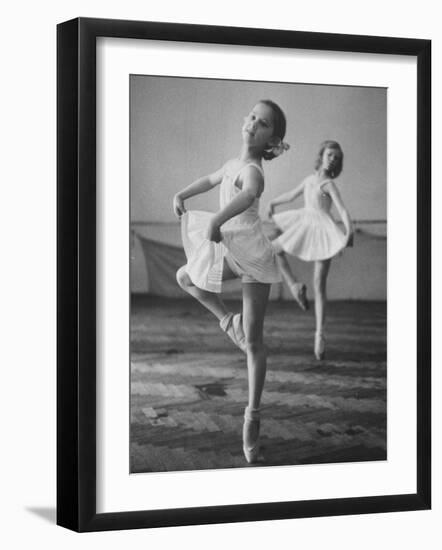 Children at the Pioneer Palace Being Taught Ballet-null-Framed Photographic Print
