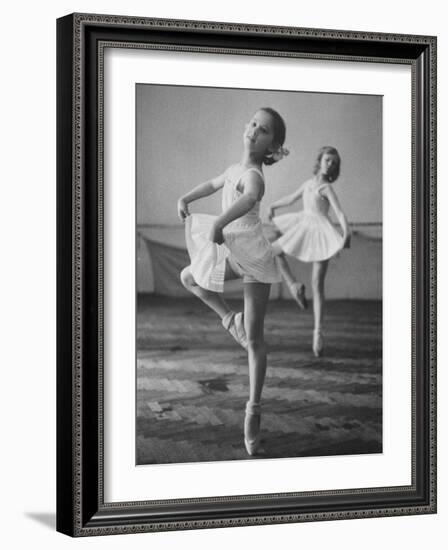 Children at the Pioneer Palace Being Taught Ballet-null-Framed Photographic Print