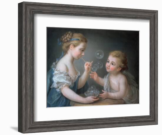Children Blowing Bubbles-Jean-Etienne Liotard-Framed Giclee Print