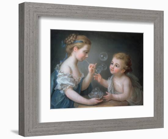 Children Blowing Bubbles-Jean-Etienne Liotard-Framed Giclee Print