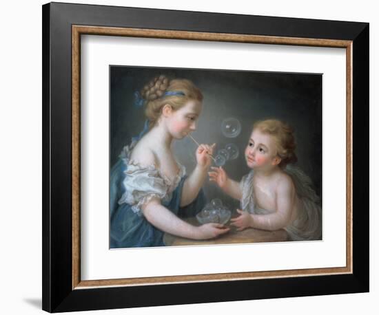 Children Blowing Bubbles-Jean-Etienne Liotard-Framed Giclee Print