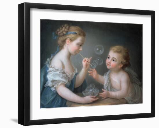 Children Blowing Bubbles-Jean-Etienne Liotard-Framed Giclee Print