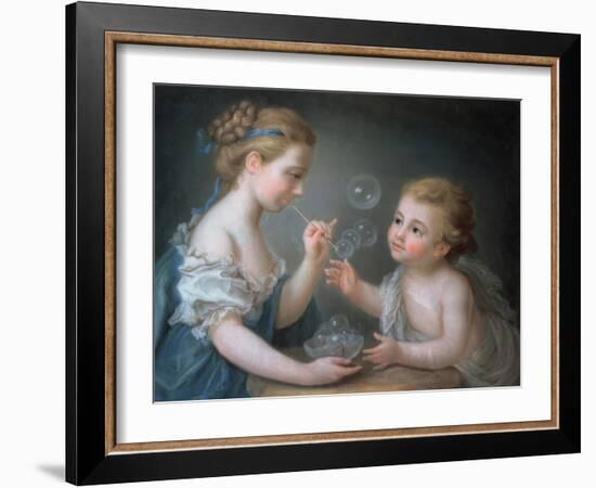 Children Blowing Bubbles-Jean-Etienne Liotard-Framed Giclee Print