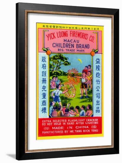 Children Brand Firecracker-null-Framed Art Print