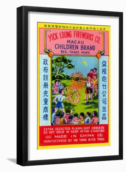 Children Brand Firecracker-null-Framed Art Print