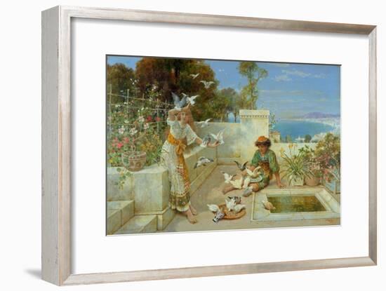 Children by the Mediterranean-William Stephen Coleman-Framed Giclee Print