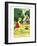 Children Camping-null-Framed Art Print