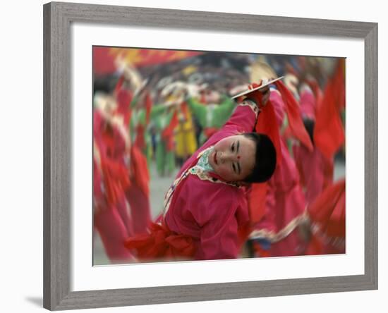 Children Celebrating Chinese New Year, Beijing, China-Keren Su-Framed Photographic Print