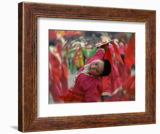 Children Celebrating Chinese New Year, Beijing, China-Keren Su-Framed Photographic Print