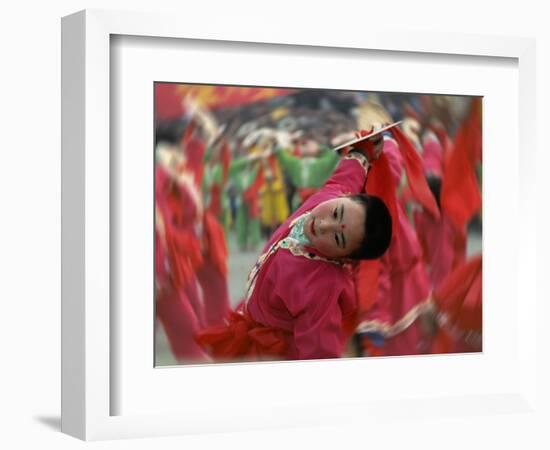 Children Celebrating Chinese New Year, Beijing, China-Keren Su-Framed Photographic Print