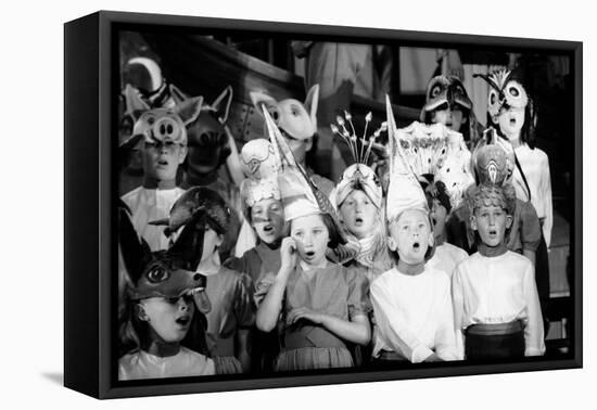 Children Chorus, Aldeburgh Festival, Suffolk, England, June 1959-Mark Kauffman-Framed Premier Image Canvas