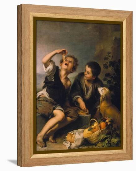 Children Eating a Pie, about 1670/75-Bartolomé Estéban Murillo-Framed Premier Image Canvas