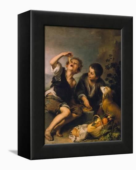 Children Eating a Pie, about 1670/75-Bartolomé Estéban Murillo-Framed Premier Image Canvas