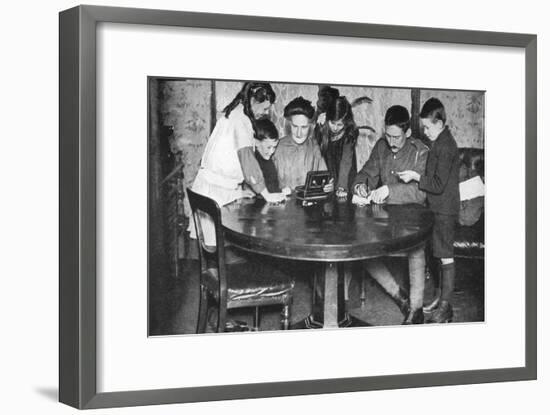 Children Emptying their Money Boxes to Invest in War Bonds, 1936-null-Framed Giclee Print