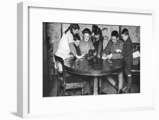 Children Emptying their Money Boxes to Invest in War Bonds, 1936-null-Framed Giclee Print