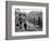 Children Feeding Swans at Bradford on Avon, October 1943-null-Framed Photographic Print