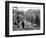 Children Feeding Swans at Bradford on Avon, October 1943-null-Framed Photographic Print