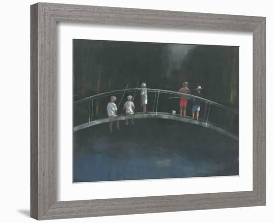 Children Fishing-Lincoln Seligman-Framed Giclee Print