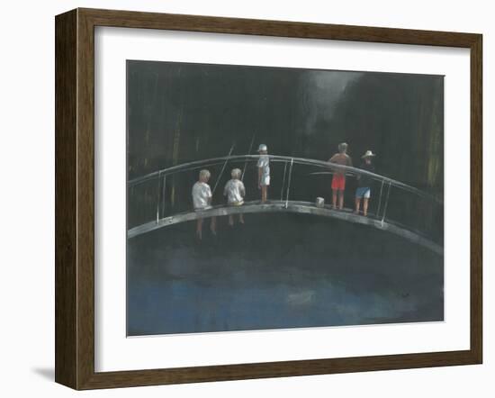 Children Fishing-Lincoln Seligman-Framed Giclee Print