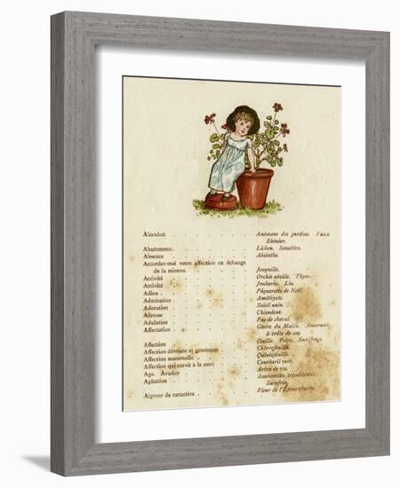 Children, Flowers 1884-Kate Greenaway-Framed Art Print