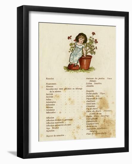 Children, Flowers 1884-Kate Greenaway-Framed Art Print