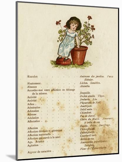 Children, Flowers 1884-Kate Greenaway-Mounted Art Print