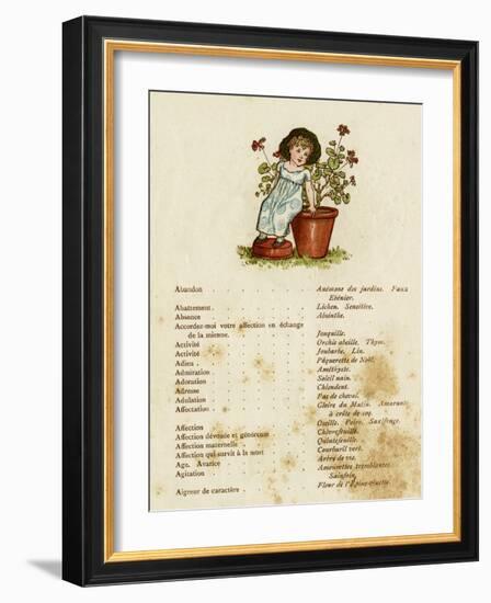 Children, Flowers 1884-Kate Greenaway-Framed Art Print