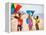 Children Flying Kites on the Beach-Bill Bachmann-Framed Premier Image Canvas