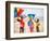 Children Flying Kites on the Beach-Bill Bachmann-Framed Photographic Print