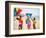 Children Flying Kites on the Beach-Bill Bachmann-Framed Photographic Print