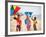 Children Flying Kites on the Beach-Bill Bachmann-Framed Photographic Print