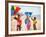 Children Flying Kites on the Beach-Bill Bachmann-Framed Photographic Print