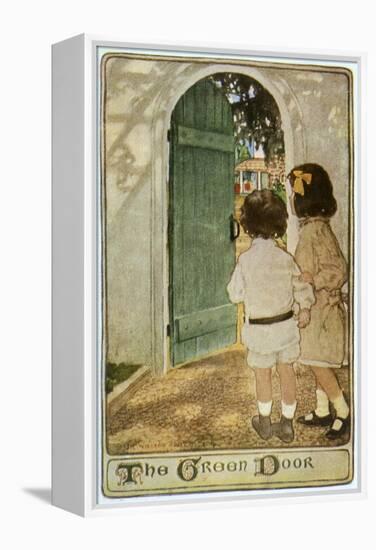 Children, Garden Door 20C-Jessie Willcox-Smith-Framed Stretched Canvas