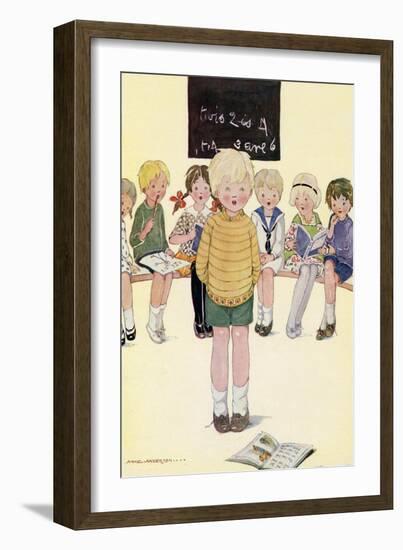 Children in a Classroom-Anne Anderson-Framed Art Print