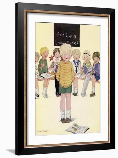 Children in a Classroom-Anne Anderson-Framed Art Print