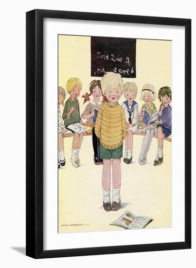 Children in a Classroom-Anne Anderson-Framed Art Print