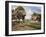 Children in a Farmyard-Peder Mork Monsted-Framed Giclee Print