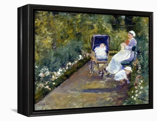 Children in a Garden (The Nurse)-Mary Cassatt-Framed Premier Image Canvas