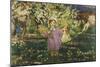 Children in an Orchard in Blossom; Les Enfants Un Verger En Fleurs, 1914-Henri Lebasque-Mounted Giclee Print