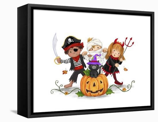 Children in October-MAKIKO-Framed Premier Image Canvas