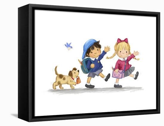 Children in September-MAKIKO-Framed Premier Image Canvas