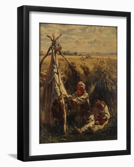 Children in the Fields, 1870-Konstantin Yegorovich Makovsky-Framed Giclee Print