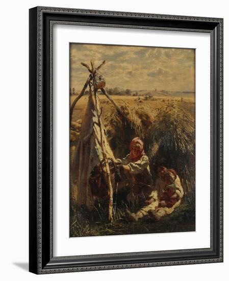 Children in the Fields, 1870-Konstantin Yegorovich Makovsky-Framed Giclee Print