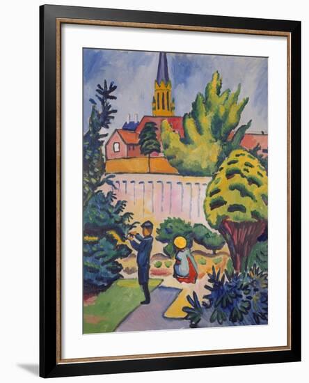 Children in the Garden, 1912-Auguste Macke-Framed Giclee Print