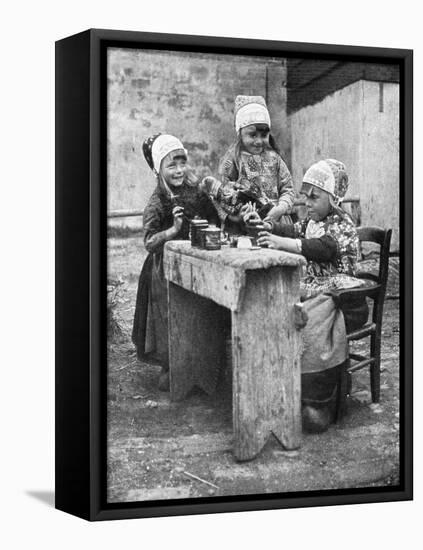 Children in Traditional Dress, Marken, Holland, 1936-Donald Mcleish-Framed Premier Image Canvas