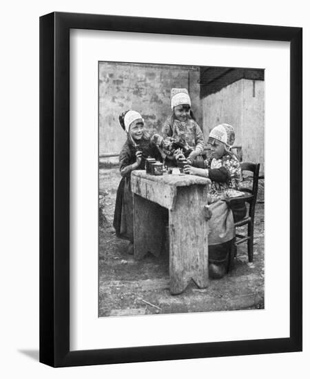 Children in Traditional Dress, Marken, Holland, 1936-Donald Mcleish-Framed Giclee Print