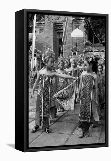 Children in Traditional Dresses-null-Framed Premier Image Canvas
