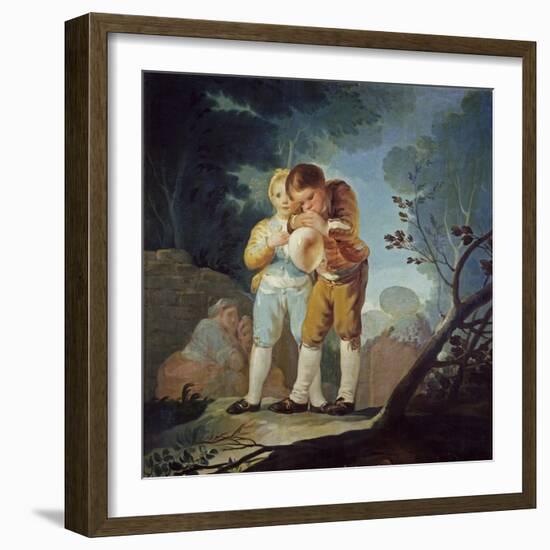 Children Inflating a Bladder, 1778-Francisco de Goya-Framed Giclee Print