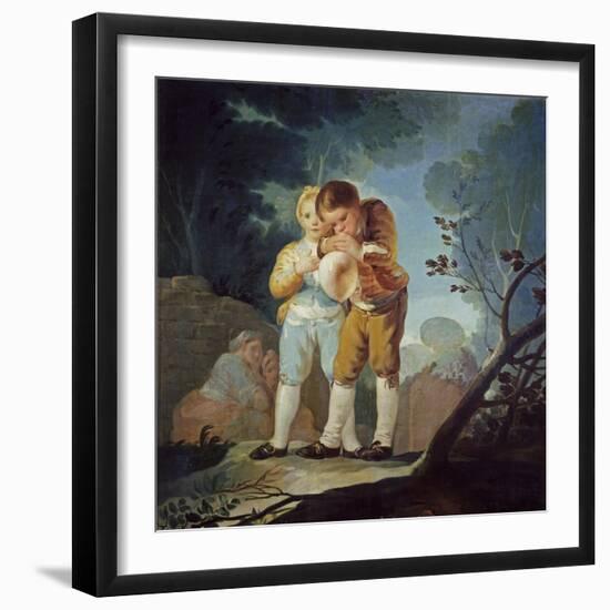 Children Inflating a Bladder, 1778-Francisco de Goya-Framed Giclee Print